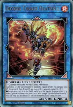Decode Talker Heatsoul - Ultimate Rare 1st Edition RA01-EN048 - NM - YuGiOh - Image 1