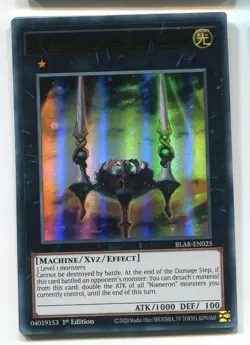 Yu-Gi-Oh! Number 4 Numeron Gate Catvari Ultra Rare englisch BLAR-EN025 - Image 1