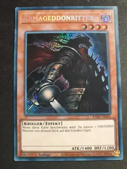 Yu-Gi-Oh! RA03-DE002 Armageddonritter Secret Rare NM 1st - Image 1