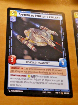 STAR WARS OMBRES DE LA GALAXIE UNLIMITED CARD GAME TCG CARTE 065/262 SHD.FR NM - Image 1