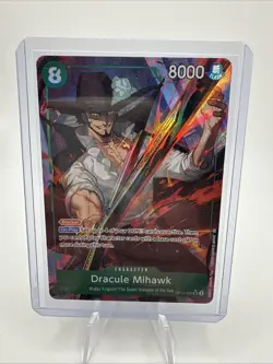 One Piece Card Game Dracula Mihawk SR Al To Art Legacy Of The Master OP12-030 - Image 1