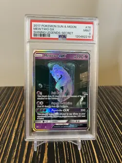 PSA 9 Mewtwo GX 78/73 - Sun & Moon - Shining Legends Pokemon Card MINT - Image 1