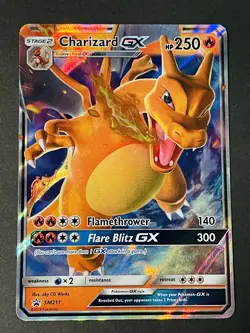 Pokemon Card TCG - Charizard GX SM211 Black Star Promo Sun & Moon NM - Image 1