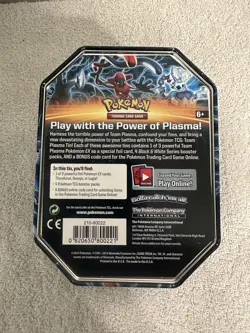 pokemon trading card tin can only Play With The Power Of Plasma! 2014 - Image 2