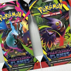 Pokemon Mega Evolution Phantasmal Flames Sleeved Booster Pack - Lot Of 2 - Image 1