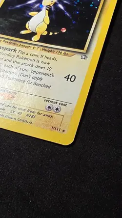 Pokemon TCG Ampharos 1st Edition Neo Genesis 1 Holo Unlimited Holo Rare - Image 2