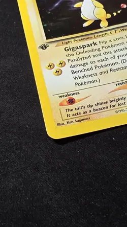 Pokemon TCG Ampharos 1st Edition Neo Genesis 1 Holo Unlimited Holo Rare - Image 3