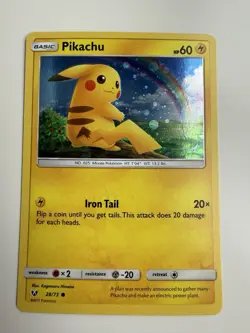 Pokemon TCG - Pikachu Cosmo Holo Costco Canada 28/73 - Shining Legends - Image 1