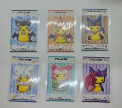 Pikachu with Mega Lucario Poncho Pokemon Center Business Card set of 6 - Image 1