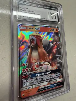 Pokemon Entei GX 2017 Shining Legends 10/73 Holo Nintendo TCG CGC 10 - Image 2