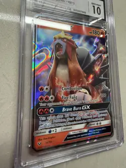 Pokemon Entei GX 2017 Shining Legends 10/73 Holo Nintendo TCG CGC 10 - Image 3