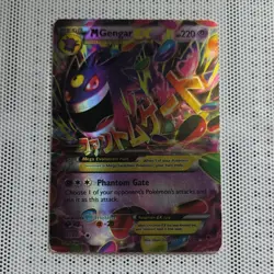 Pokemon M Gengar EX Ultra Rare Full Art Holo XY Phantom Forces 35/119 220 HP - Image 1