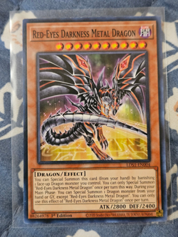 Red-Eyes Darkness Metal Dragon LDS1-EN004 Yugioh NM - Image 1