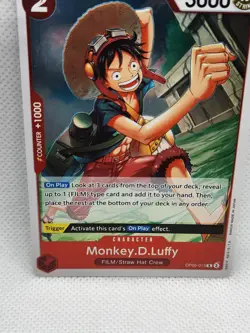 One Piece Card Game Monkey D. Luffy Foil Rare OP06-013 Wings of the Captain NM - Image 3