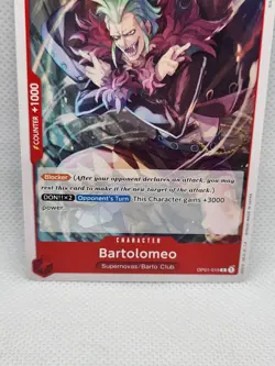 Bartolomeo OP01-019 C Common One Piece Card Game English Red Barto Club NM - Image 3