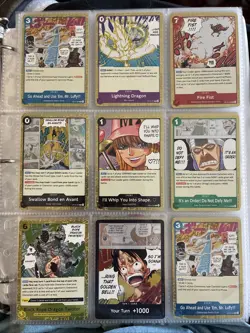 Huge One Piece 170+ Card Lot English - Full Art Don Card Mint Binder Included - Image 4