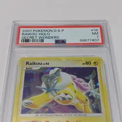 PSA 6 Raikou 16/132 Holo Secret Wonders Diamond & Pearl Pokemon Card - Image 4