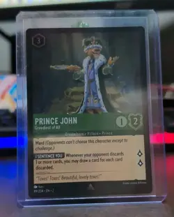 Prince John - Greediest of All #89/204 Disney Lorcana: Floodborn - Rare FOIL NM - Image 1