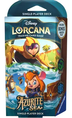 Disney Lorcana TCG Azurite Sea Starter Deck – Emerald/Sapphire – Sealed - Image 1