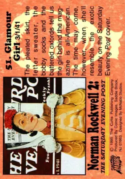 Norman Rockwell Saturday Evening Post 1993 Vintage Trading Card - Image 2