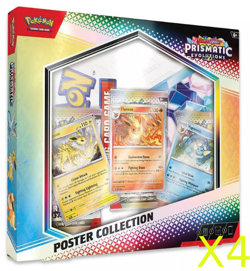 Scarlet and Violet Prismatic Evolutions Poster Collection Lot Of 4 - Image 1