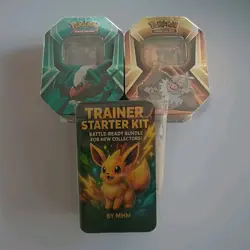 2 Pokemon Tins Sealed Walgreens Exclusive + Trainer Awakening Tin + Card Scanner - Image 1