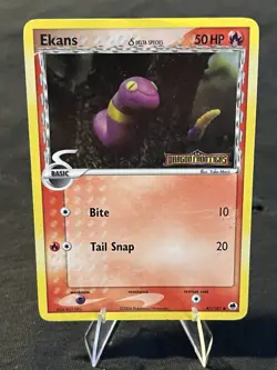 Ekans 47 Dragon Frontiers Reverse stamp Yuka Morii Pokemon Card TCG English DMG - Image 1
