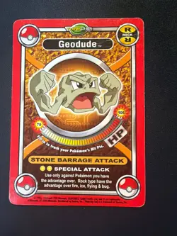 Vintage Pokemon ThinkChip Battle Stadium Geodude Card - Image 1