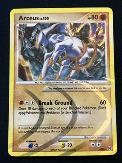 Pokemon Card - Arceus 2009 Arceus AR8 Holo Rare - Image 1