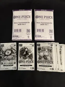 English One Piece Card Game Store Tournament Kit 2026 Vol. 1 Sealed + More - NEW - Image 1