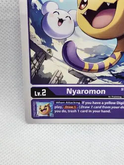Nyaromon ST10-01 U Digimon CCG | Parallel World Tactician Near Mint Card - Image 5