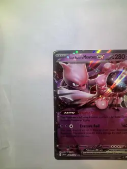 Pokemon TCG Team Rockets Mewtwo EX Double Rare Card 081/182 Destined Rivals - Image 2