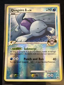 Quagsire GL Rising Rivals 76/111 Reverse Holo Gym Leader's Pokemon Card - Image 1