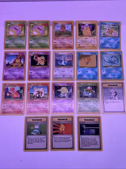 Pokemon TCG Base Set Unlimited Lot Of 18 Cards - Image 1