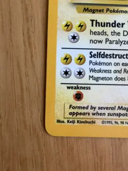 Pokemon TCG Magneton Card 9/102 Base Set Holo Rare Unlimited - Image 5