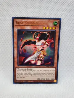 Rose Shaman BLMR-EN040 Ultra Rare Yu-Gi-Oh Warrior Effect Earth Card NM Foil - Image 1