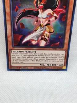 Rose Shaman BLMR-EN040 Ultra Rare Yu-Gi-Oh Warrior Effect Earth Card NM Foil - Image 3