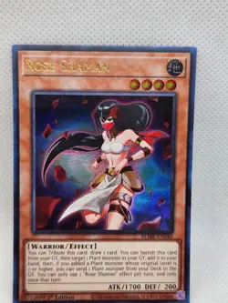 Rose Shaman BLMR-EN040 Ultra Rare Yu-Gi-Oh Warrior Effect Earth Card NM Foil - Image 4
