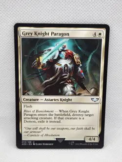 Universes Beyond Warhammer 40,000 #13 Grey Knight Paragon Magic Card NM Uncommon - Image 1