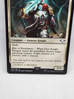 Universes Beyond Warhammer 40,000 #13 Grey Knight Paragon Magic Card NM Uncommon - Image 3