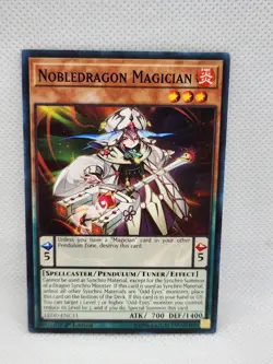 Yu-Gi-Oh Nobledragon Magician LEDD-ENC11 1st Edition Pendulum Tuner Fire Card NM - Image 1