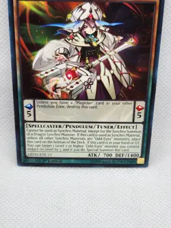 Yu-Gi-Oh Nobledragon Magician LEDD-ENC11 1st Edition Pendulum Tuner Fire Card NM - Image 3