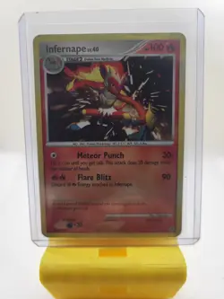 Infernape LV.40 5/130 Diamond & Pearl Rare Holo Card Damaged - Image 1