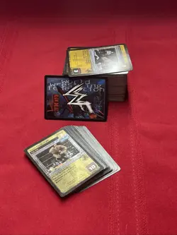 Lot Of WWF Raw Deal TCG APPROX 200 Cards Including 23 Foil Cards - Image 1