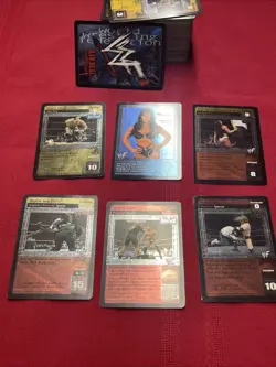 Lot Of WWF Raw Deal TCG APPROX 200 Cards Including 23 Foil Cards - Image 2