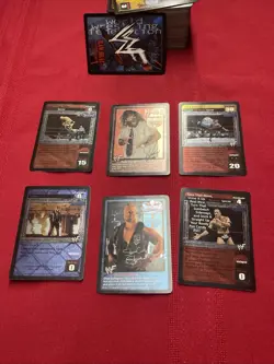 Lot Of WWF Raw Deal TCG APPROX 200 Cards Including 23 Foil Cards - Image 4