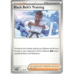 145/159 Black Belt's Training : Common Card : Journey Together : Pokemon TCG - Image 1