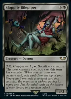 1x Sloppity Bilepiper NM-Mint, English Commander: Universes Beyond: Warhammer 40 - Image 1