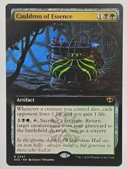 Magic: The Gathering SOS 347 Cauldron of Essence (Extended Art) - Rare - Image 1