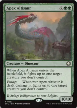 Apex Altisaur R Commander: The Lost Caverns of Ixalan 232 NM MTG - Image 1